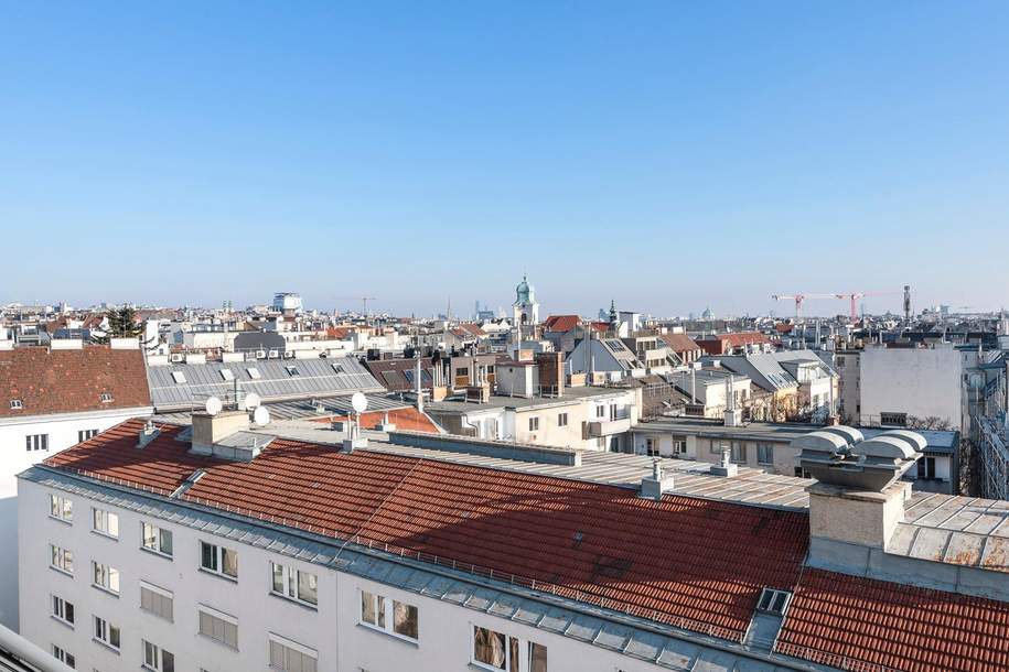 City Living Deluxe – Dachgeschoss-Maisonette mit Terrasse im 6. Bezirk! Nahe U4, Wohnung-kauf, 695.000,€, 1060 Wien 6., Mariahilf