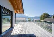 Südseitiges Penthouse mit 4 Zimmern &amp; Terrasse | Fernblick &amp; privater Seezugang
