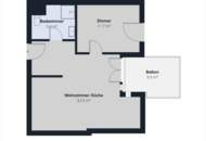 Anlegerhit! 2 Zimmer Wohnung mit großer Loggia und perfekter Anbindung ERSTBEZUG