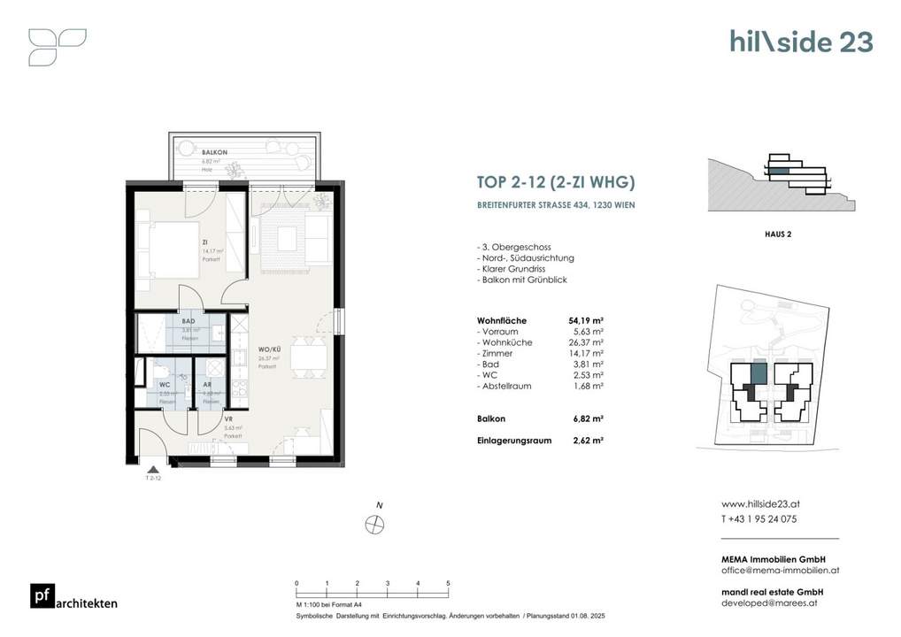 Pärchenhit! Sonnige 2-Zimmer-Wohnung mit Balkon zu verkaufen!