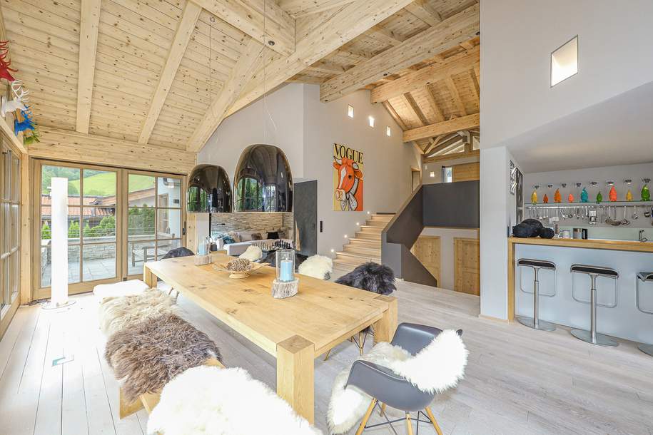 Luxuriöse Villa mit Kaiserblick in ruhiger Toplage, Haus-kauf, 4.450.000,€, 6370 Kitzbühel