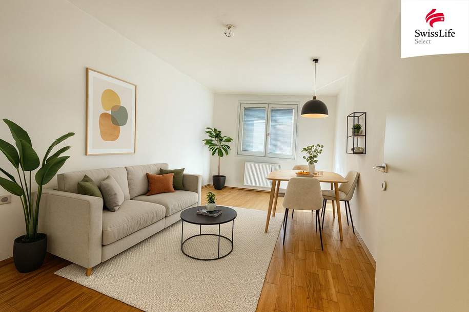 10 Min bis Naschmarkt! Helle City-Wohnung mit Loggia + Stellplatz in U-Bahn-Nähe, Wohnung-kauf, 248.000,€, 1120 Wien 12., Meidling