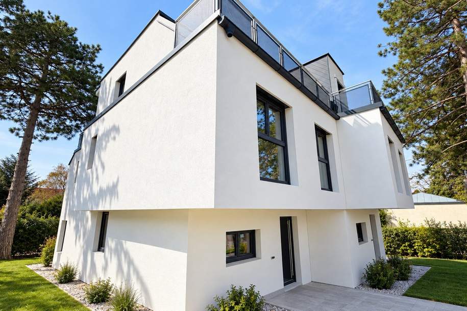 FAMILIENTRAUM IN 1210 WIEN – MODERNE DOPPELHAUSHÄLFTE AUF EIGENGRUND MIT GARTEN, 2 TERRASSEN & STELLPLATZ | ERSTBEZUG, Haus-kauf, 799.000,€, 1210 Wien 21., Floridsdorf