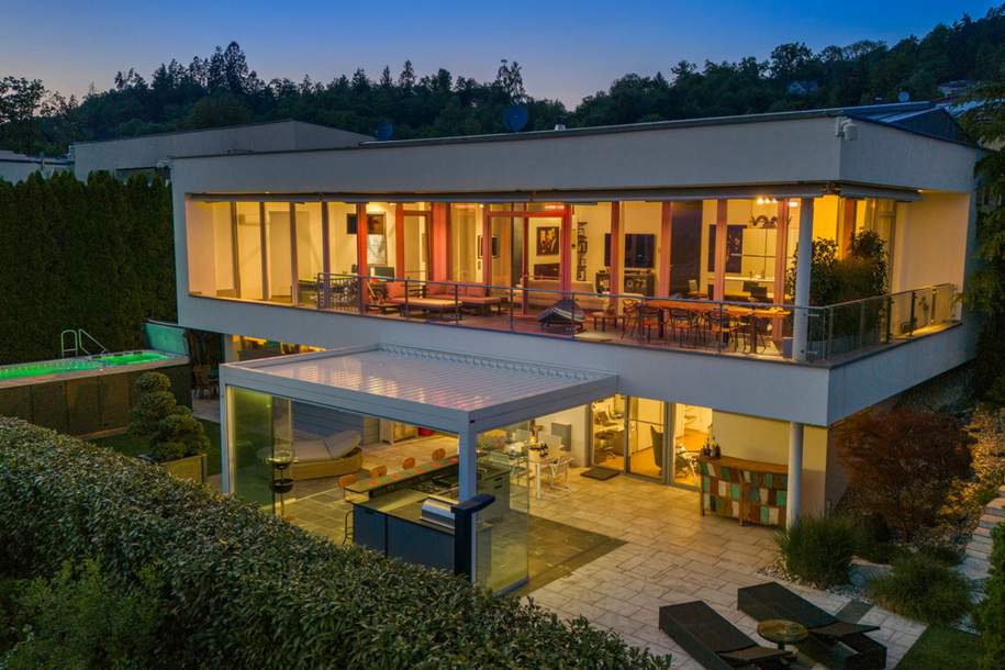 Architektenvilla mit Seeblick, Haus-kauf, 1.690.000,€, 9201 Klagenfurt Land