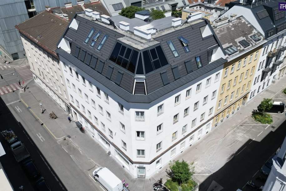 NEUER PREIS - BEZUGSFERTIGES Penthouse mit 175 m² Wohnfläche und 72 m² Dachterrasse on TOP + privater Liftfahrt!, Wohnung-kauf, 1.549.000,€, 1050 Wien 5., Margareten