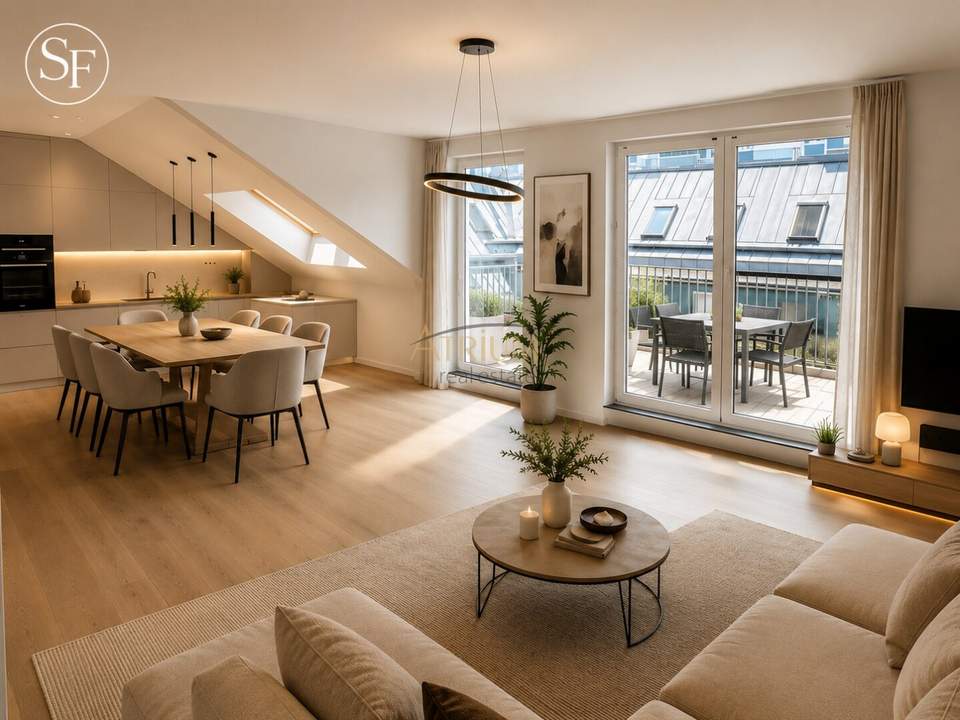 Exklusive Dachgeschosswohnung mit hochwertiger Generalsanierung nahe ( 5 min Spaziergang ) der Alten Donau 1220 Wien