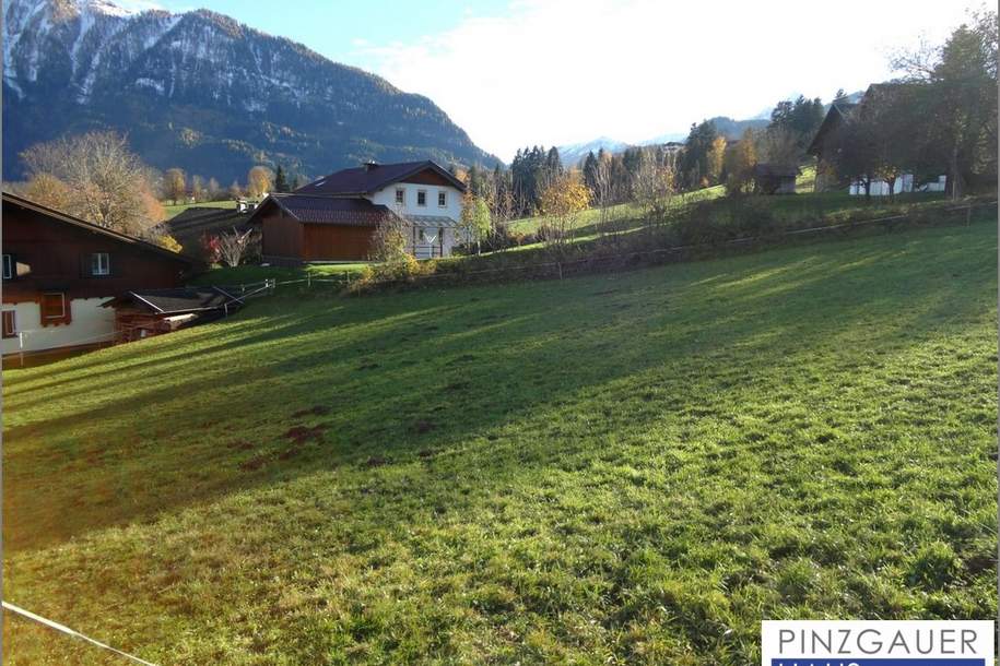 Sonniger und ruhiger Baugrund in unverbaubarer Panoramalage von Goldegg - 1251 m², Grund und Boden-kauf, 690.000,€, 5622 Sankt Johann im Pongau