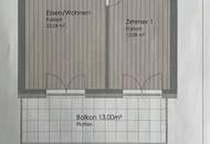 Hochwertige Zwei-Zimmer-Eigentumswohnung mit Balkon