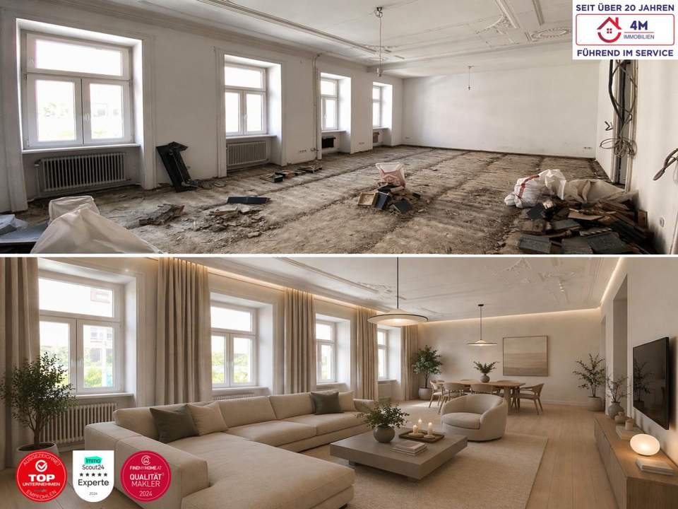 149 m² Rohbau. Rechte. Rendite. | Altbau-Projekt im 7. Bezirk