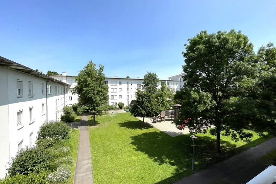 Wohnen im Grünen mit Top-Infrastruktur: 3-Zimmer-Wohnung mit Loggia & Tiefgarage in Linz-Oed, Wohnung-legalform.mietkauf, 269.000,€, 4020 Linz(Stadt)