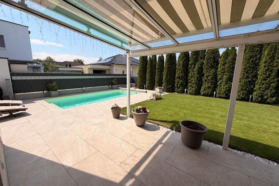 Doppelhaushälfte mit beheizbaren Pool, Haus-kauf, 499.000,€, 4614 Wels-Land