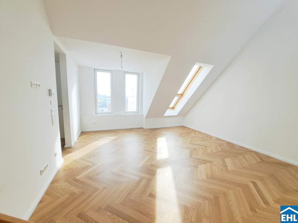 1150 Wien: 4 Zimmer-Dachgeschoß-Maisonettewohnung in U-Bahn-Nähe!