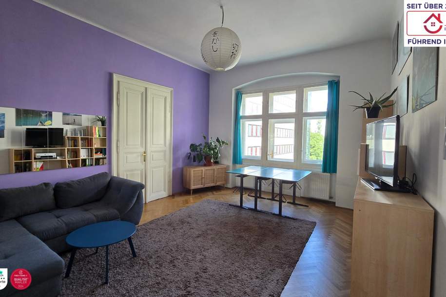 Charmante Altbauwohnung mit zwei Balkonen im Herzen des 5.Bezirks (zweiter Stock ohne Lift), Wohnung-kauf, 319.000,€, 1050 Wien 5., Margareten