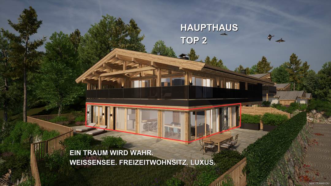 Ein Traum wird wahr! Weissensee. Freizeitwohnsitz. Luxus. Haupthaus Top 2