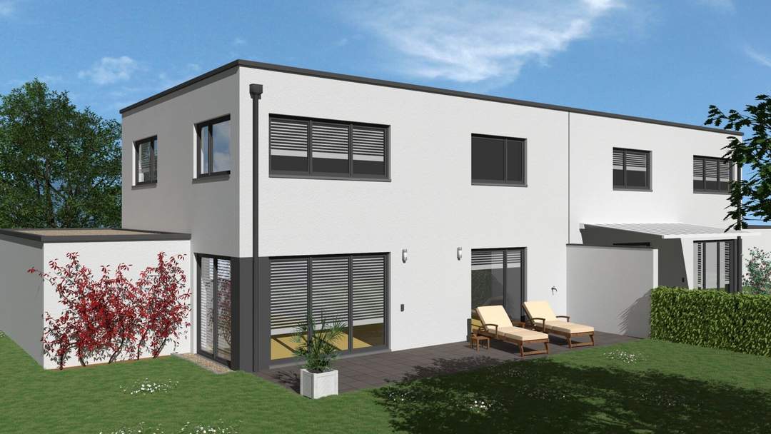 DOPPELGLÜCK in LEONDING - MODERNE DOPPELHAUSHÄLFTEN in bevorzugter Lage - MUSTERHAUS VORHANDEN