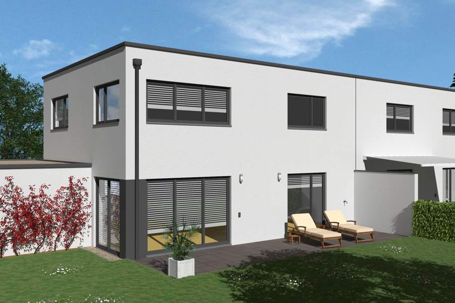 DOPPELGLÜCK in LEONDING - MODERNE DOPPELHAUSHÄLFTEN in bevorzugter Lage - MUSTERHAUS VORHANDEN, Haus-kauf, 578.790,€, 4060 Linz-Land
