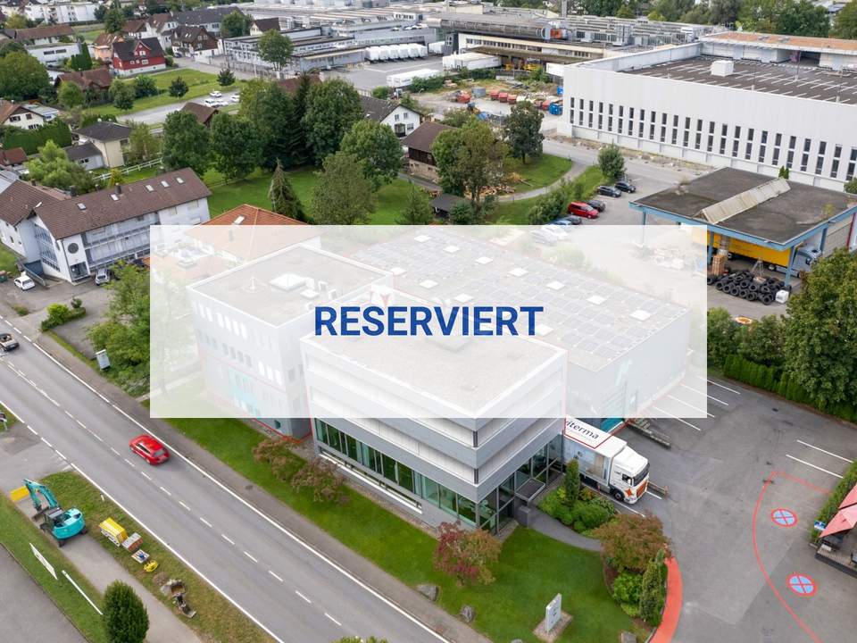 Top Gewerbeflächen in Hohenems: 288 m² Büro und 703 m² Lager – einzeln oder kombiniert mietbar