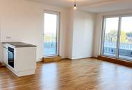 Wohnen, wo Wien durchatmet – außergewöhnliche 3-Zimmer-Terrassenwohnung am Laaerwald mit 52,3 m2 Dachterasse mit Weitblick über Wien