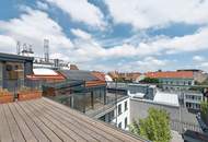 Helle DG-Maisonette mit großer Terrasse beim Naschmarkt mit Garagenplatz im Haus!