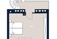 Wendeltreppe und Galerie