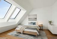 ERSTBEZUG mit DACHTERRASSE | DG-Maisonette Nähe Alte Donau | Traumhafter Fernblick | Teils hofseitig | Fernwärme | TG-Stellplatz optional | Ideal für Anleger oder Eigennutzer | Nachhaltiges Projekt