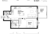 Schöne 2-Zimmer-Wohnung mit Freifläche in der Koloniestraße!