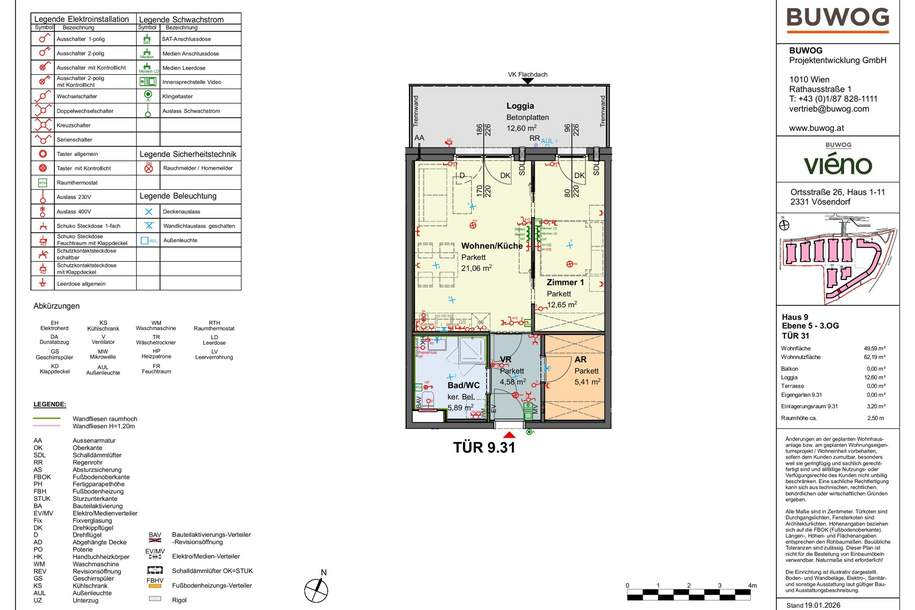 viéno - DG-Traum: 2-Zi-Wohnung mit LOGGIA in ERSTBEZUG ab 11/26, >3 Monate mietfrei* bis Ende 2026, Wohnung-miete, 1.181,42,€, 2331 Mödling