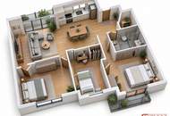 Wohntraum mit 3 Zimmer Nähe Belvedere und Hauptbahnhof mit Loggia und Grünblick