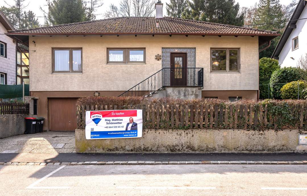 4-Zimmer Bungalow mit Potential auf Eigengrund mit Garten und Garage in attraktiver Lage von Klosterneuburg