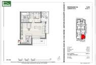 AB SOFORT: 2-Zimmer-Wohnung mit Terrasse und Loggia in attraktiver Ruhelage in 1120 Wien