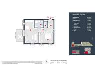 Lichtdurchflutete 2-Zimmer-Balkon-Wohnung im Erstbezug in traumhafter Anlage - provisionsfrei!