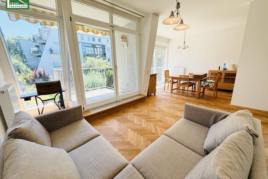 Exklusive 3-Zimmer-Wohnung mit 2 Balkonen in absoluter Ruhelage – 1190 Wien, Wohnung-miete, 1.699,00,€, 1190 Wien 19., Döbling