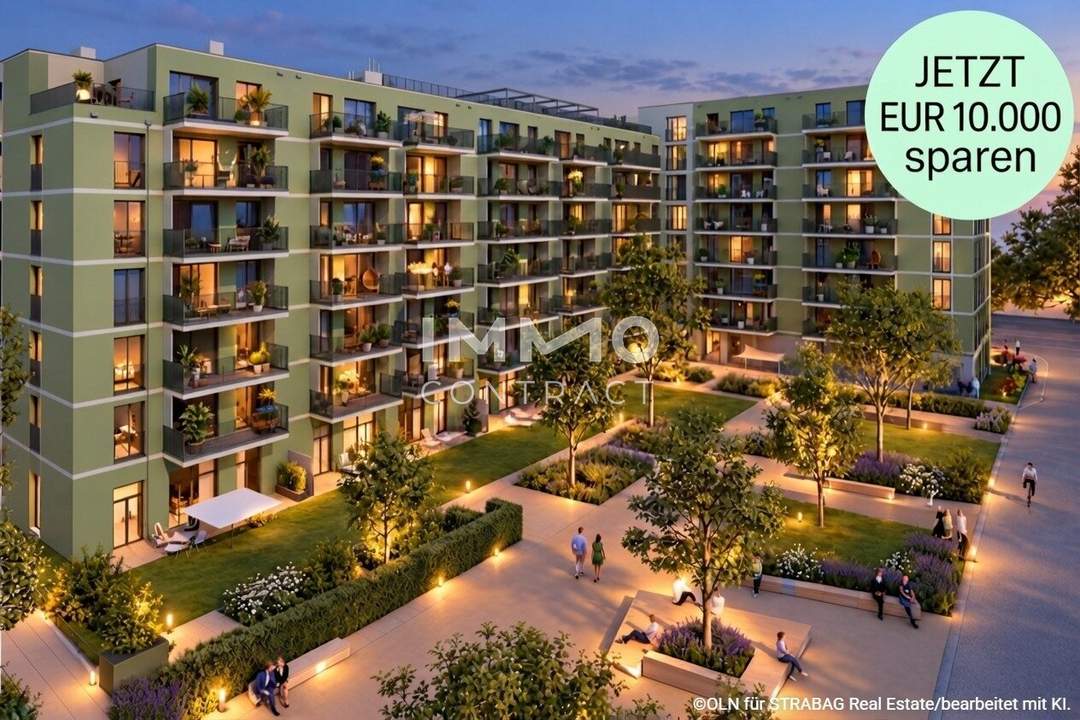 Neubau-Erstbezug mit abtrennbarer Küche: Provisionsfrei &amp; zahlreiche Annehmlichkeiten im Gebäude