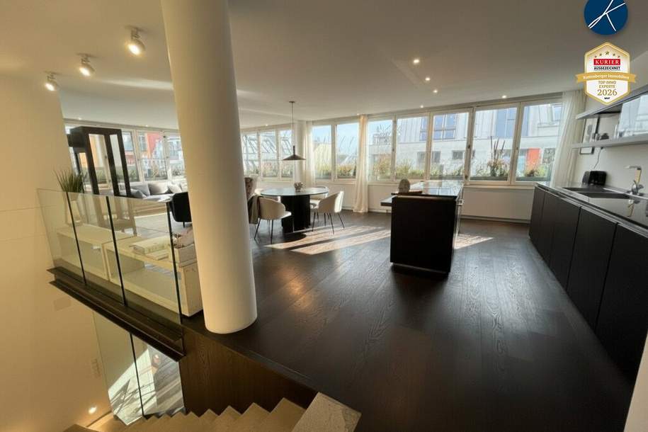 Exklusive Penthouse-Wohnung & New-York-Style im Untergeschoss, Wohnung-miete, 2.729,00,€, 1050 Wien 5., Margareten