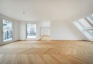 STOCK IM WEG - "Licht. Raum. Luxus. - 5 Zimmer Dacherstbezug mit Gartenblick, Südterrasse &amp; Garage"