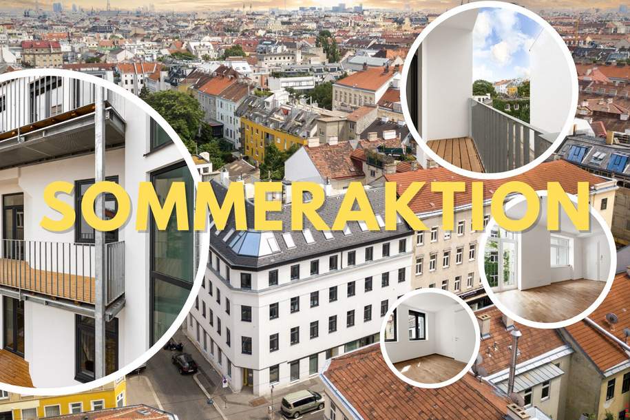 NEUER PREIS - SOMMERAKTION | 3-Zimmer Altbauwohnung mit großem innenhofseitigem Balkon im 1. Liftstock | ERSTBEZUG NACH SANIERUNG, Wohnung-kauf, 399.000,€, 1170 Wien 17., Hernals