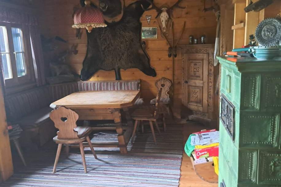 Schörfling am Attersee: Holzblockhaus-Ferienhaus auf Baugrundstück in erhabener Lage über dem Attersee!, Haus-kauf, 329.000,€, 4861 Vöcklabruck