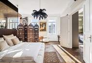 The essence of Vienna - Exklusives Altbaujuwel am Naschmarkt – 167 m² zeitlose Eleganz, kuratierte Designkunst und Blick auf Wiens neuen Naschpark