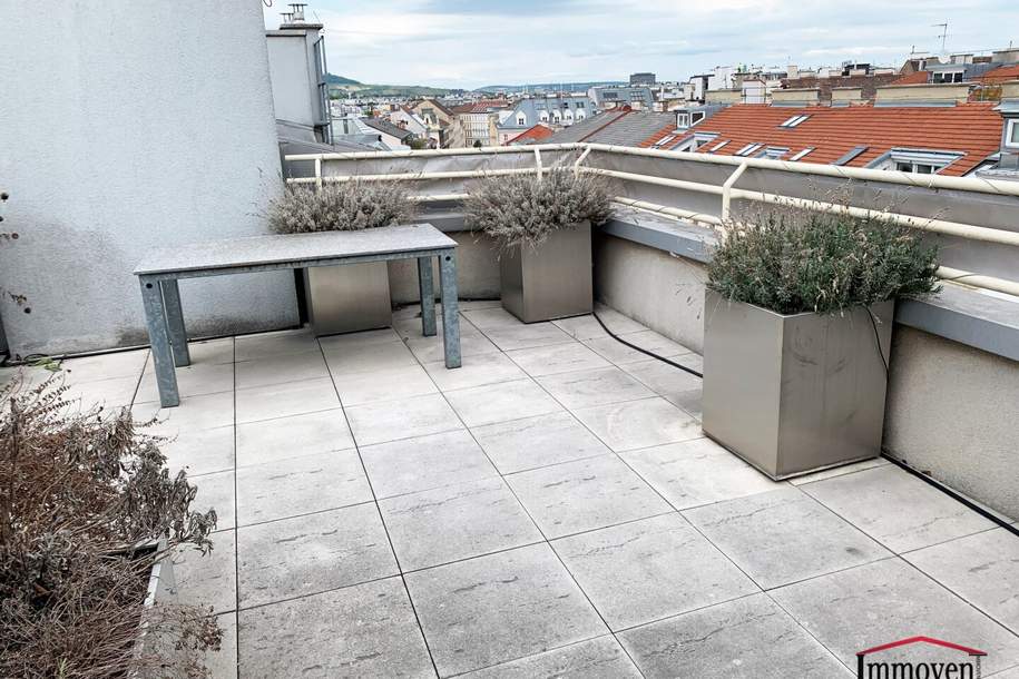 Charmantes Penthouse mit 360° Panoramaterrasse im Servitenviertel!, Wohnung-miete, 2.490,00,€, 1090 Wien 9., Alsergrund