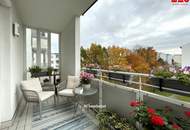 Linz-Oed: Dank vieler großer Fenster lichtdurchflutete 3-Zimmer-Wohnung mit Balkon & Autoabstellplatz in städtischer ruhiger Grünlage