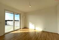 105 m² Dachterrasse für Ihr Leben im Freien – barrierefreie Komfortwohnung mit grünem Energiekonzept