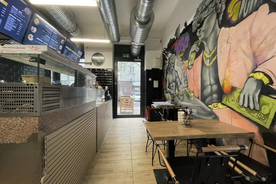 PIZZA & BURGERS: Direkt bei der U-Bahn im 3. Bezirk, Gewerbeobjekt-miete, 1.400,00,€, 1030 Wien 3., Landstraße