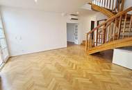 TOPLAGE, BÖRSE-NÄHE, klimatisierte 157 m2 Maisonette mit 18 m2 Terrasse, 4 Zimmer, Küche, Wintergarten, 2 Bäder, Zelinkagasse