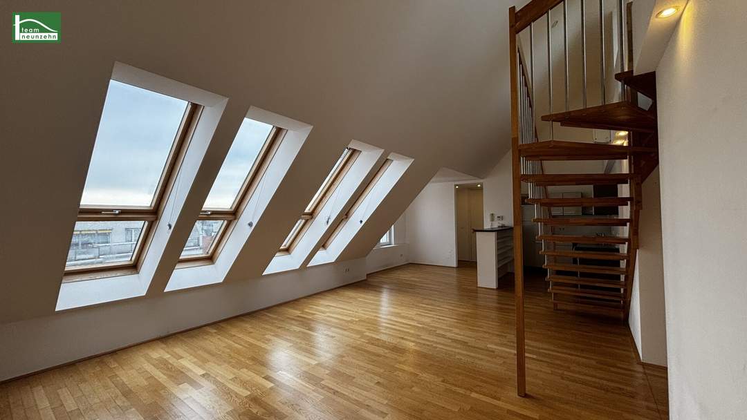 Sonnige Dachgeschosswohnung mit Blick & Stil – Nähe Mariahilfer Straße