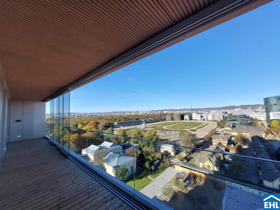 GRÜNBLICK im "Viertel Zwei" ! Exklusive 4-Zimmerwohnung mit 20 m² Loggia