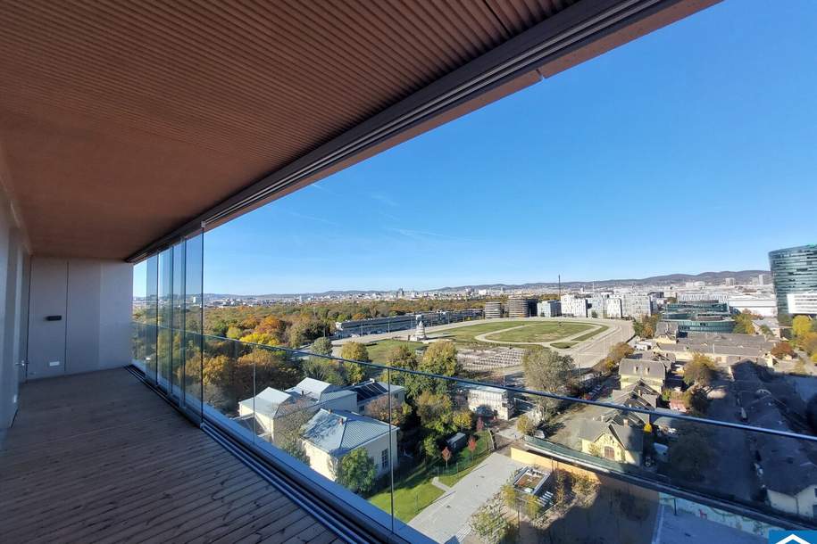 GRÜNBLICK im "Viertel Zwei" ! Exklusive 4-Zimmerwohnung mit 20 m² Loggia, Wohnung-miete, 3.637,65,€, 1020 Wien 2., Leopoldstadt