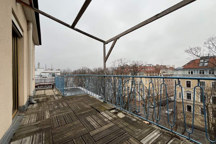 Direkt bei Schönbrunn! Kleine DG-Wohnung mit Terrasse und Gratisparkplatz!, Wohnung-miete, 834,48,€, 1120 Wien 12., Meidling