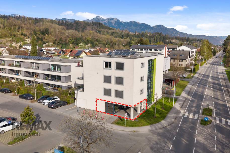 Gewerbefläche mit hoher Sichtbarkeit in Feldkirch/Tosters, Gewerbeobjekt-kauf, 420.000,€, 6800 Feldkirch