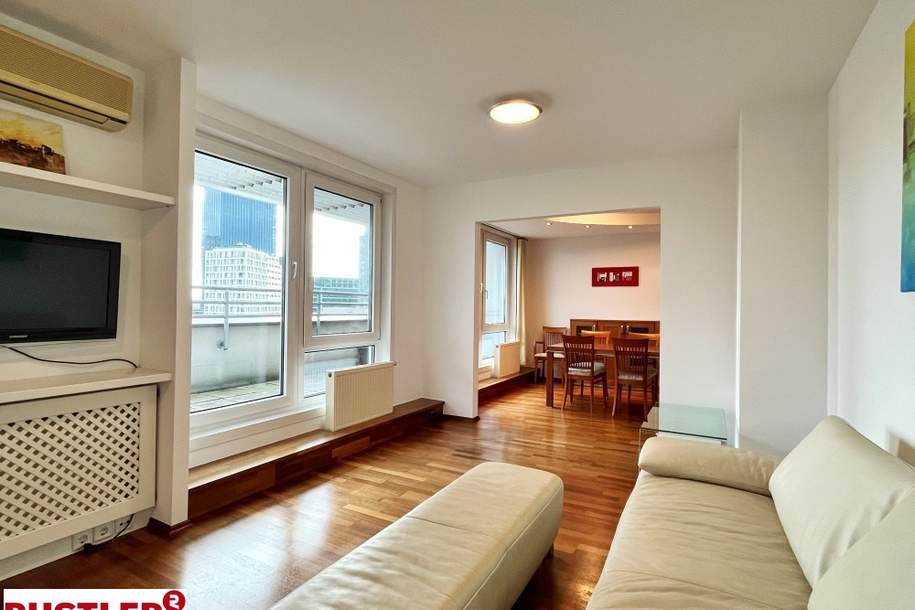 2 Zimmerwohnung im Mischek Towers direkt beim - Vienna International Centre, Wohnung-miete, 1.289,98,€, 1220 Wien 22., Donaustadt