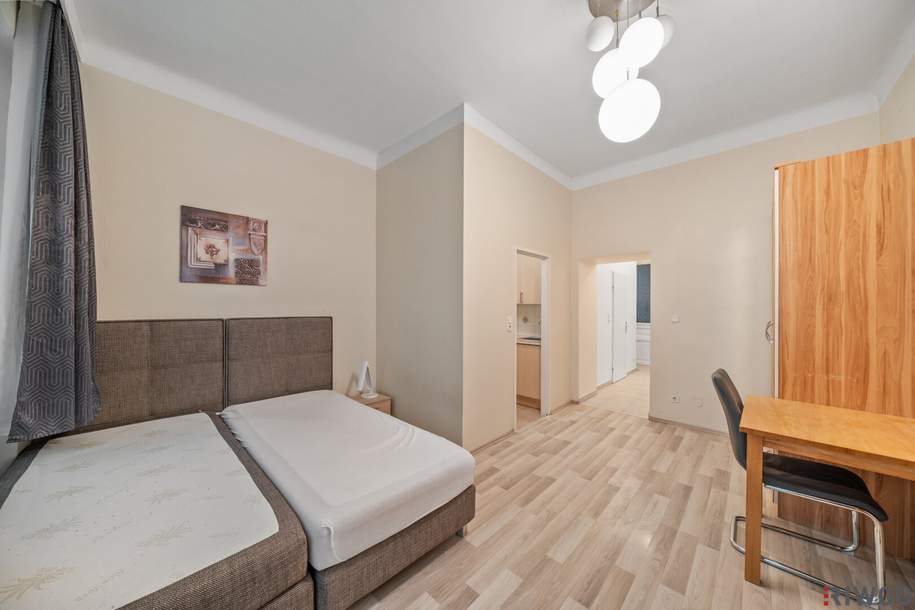 Nähe U1 / Quellenstraße - Garconniere im 1. Stockwerk - Haus in Sanierung, Wohnung-kauf, 109.000,€, 1100 Wien 10., Favoriten